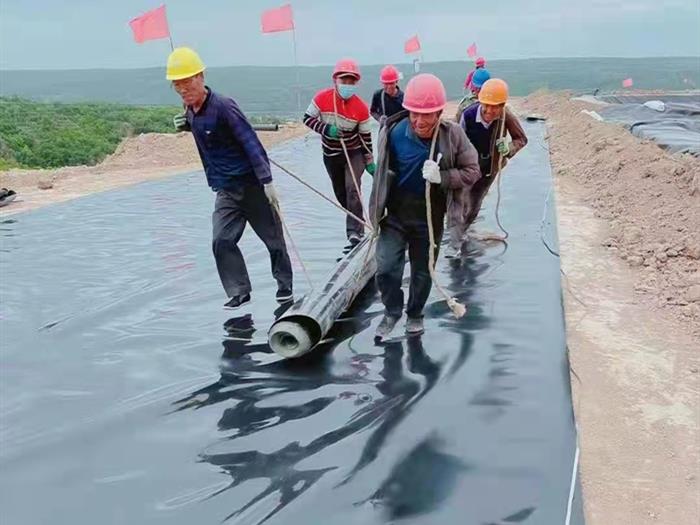 沼气池土工膜实拍图20_厂家鸿跃环保