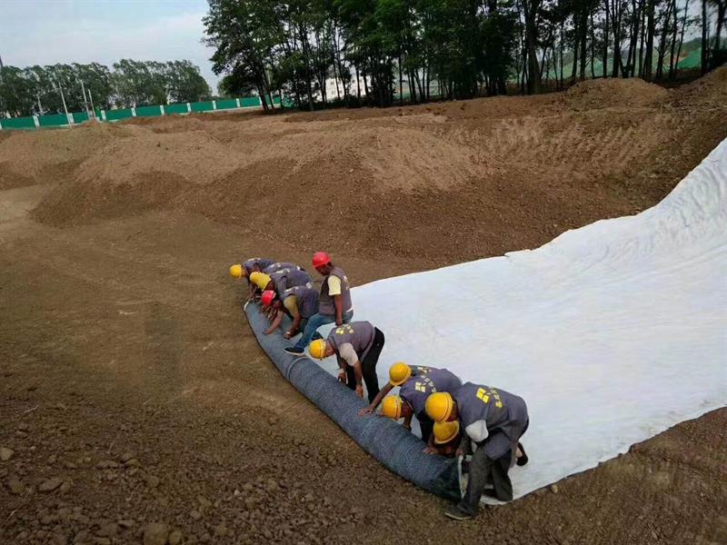 垃圾填埋场土工膜实拍图4_厂家鸿跃环保