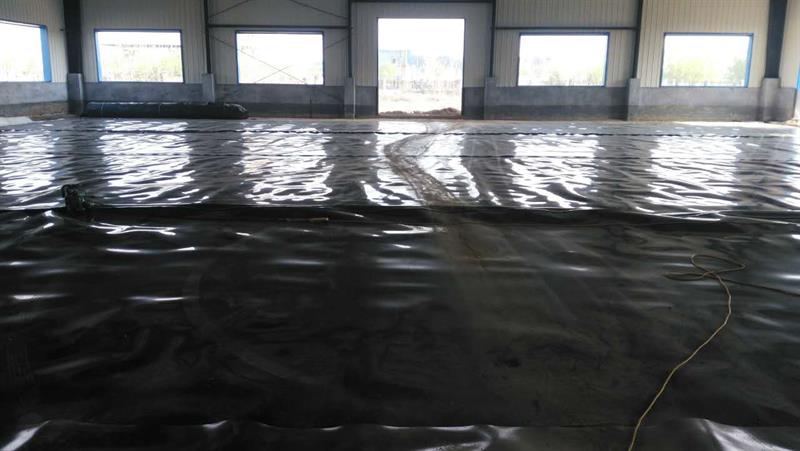 蓄水池土工膜实拍图4_厂家鸿跃环保