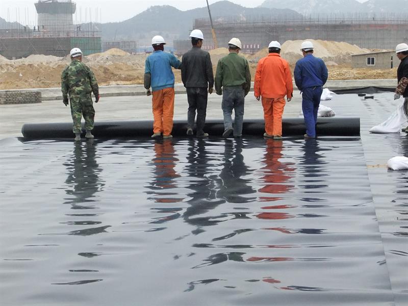 尾矿库土工膜实拍图20_厂家鸿跃环保